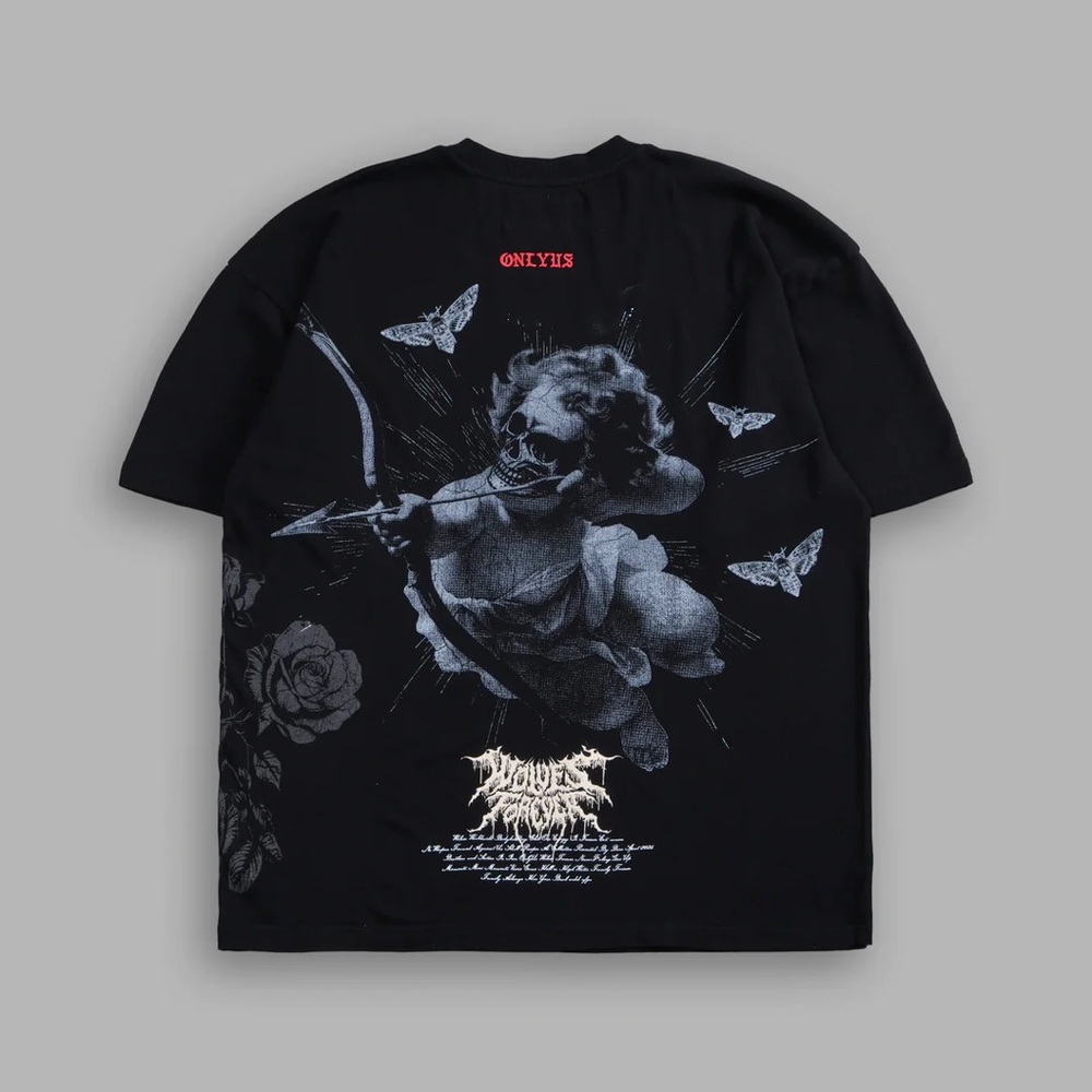 SERAFIN "SIDE BY SIDE" SERIES PREMIUM TEE IN BLACK